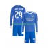 Camisola Real Madrid Huijsen 24 Criança Equipamento Terceiro 2025-2026 Manga Comprida